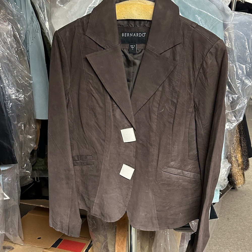 Bernardo Chocolate Leather Jacket